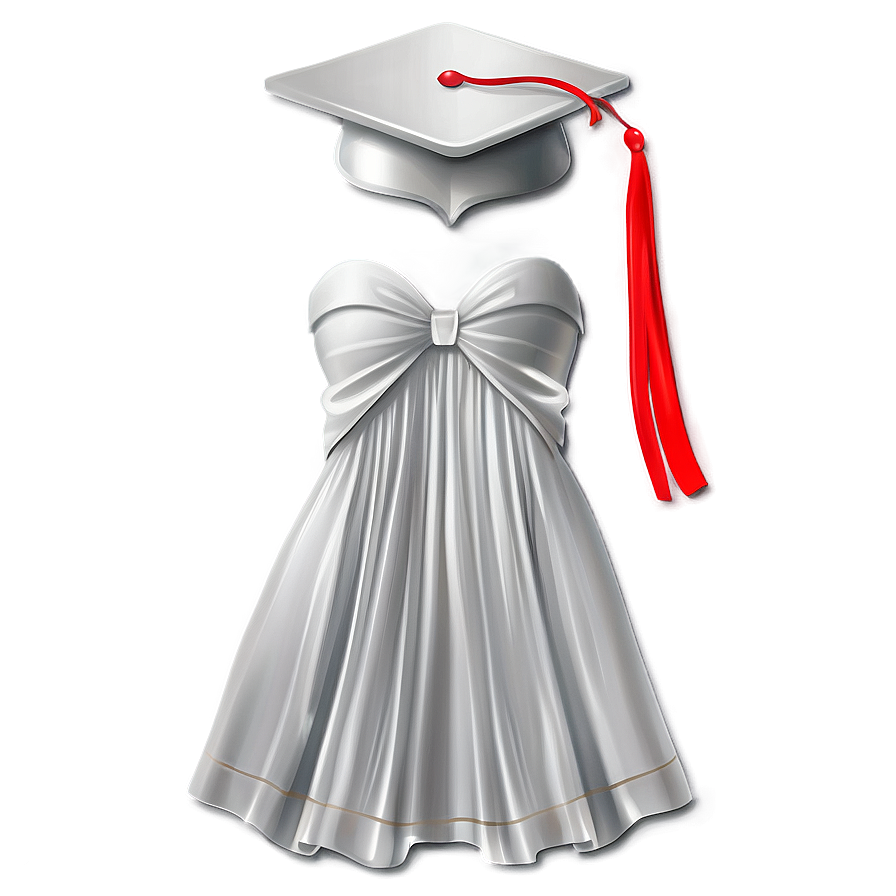 White Dress For Graduation Png 95