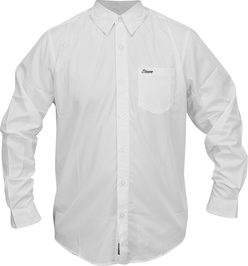 White Dress Shirt Product Display PNG with transparent background