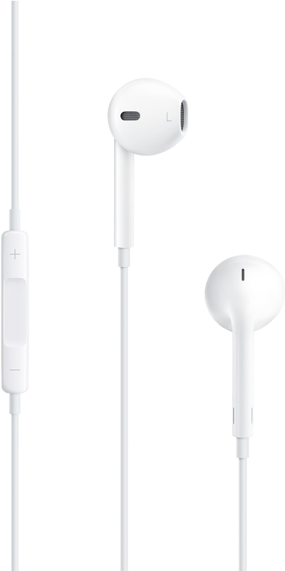 White Earbud Headphoneswith Inline Remote