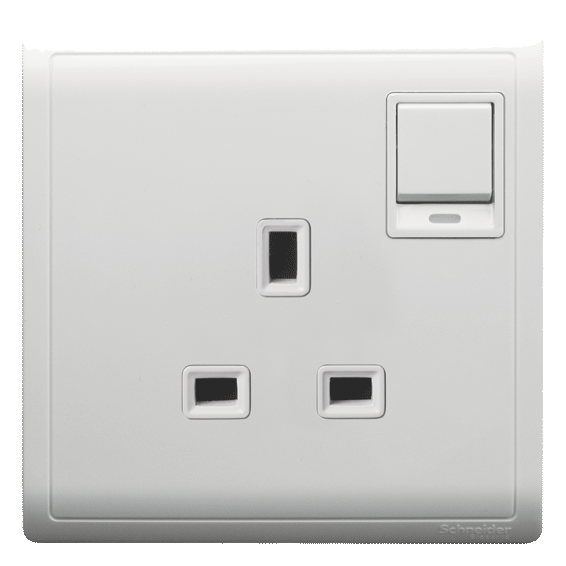 White Electrical Switchand Socket