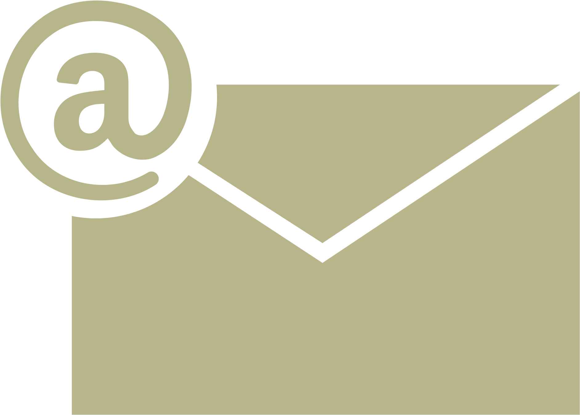 White Email Icon Graphic