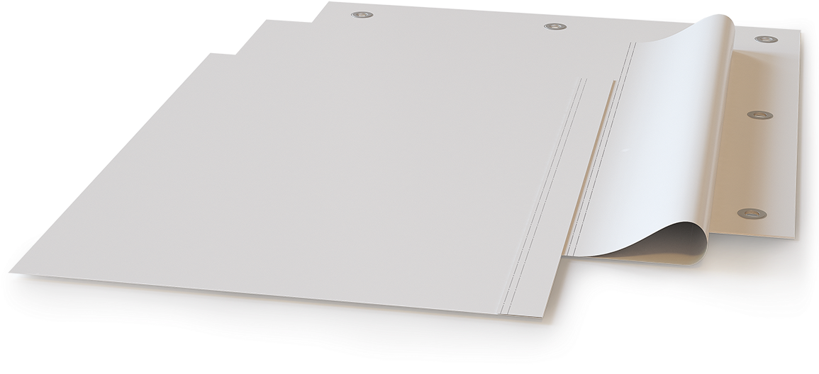 White Fabric Swatches Binder