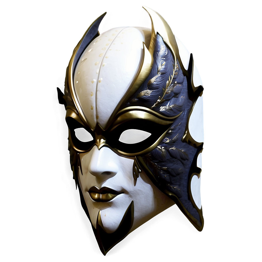 White Fancy Dress Mask Png Iya12