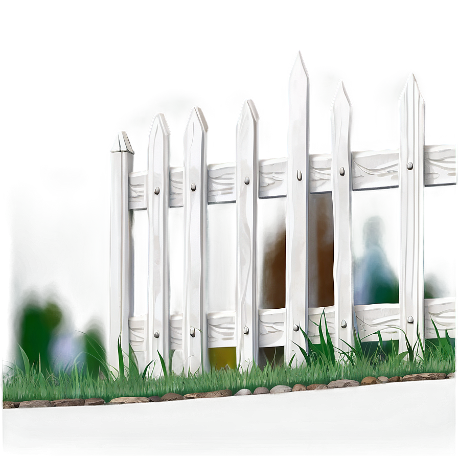 White Fence For Front Yard Png 58