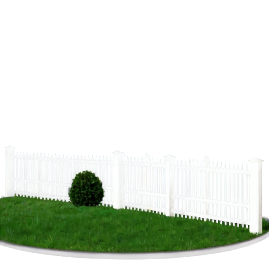 White Fence For Front Yard Png Wdu4