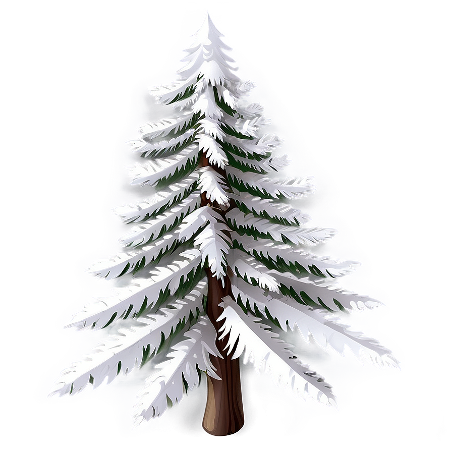 White Fir Tree Holiday Decor Png Ycu