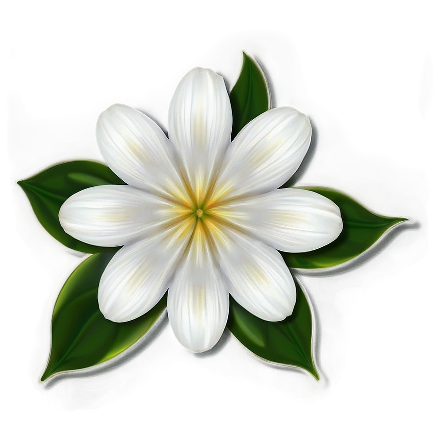 White Flower Art Png 05242024