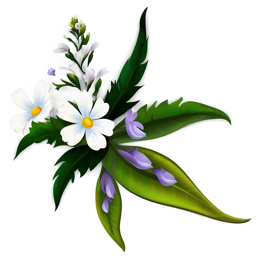 White Flower Clipart Png Dwh