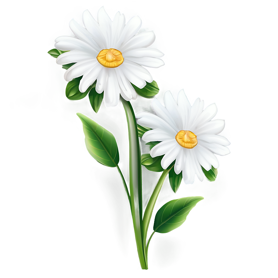 White Flower Illustration Png 05242024