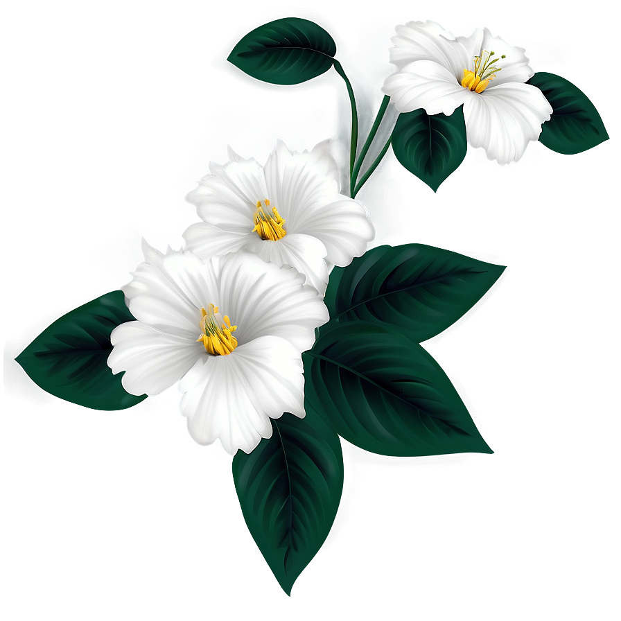 White Flower Pattern Png 05242024