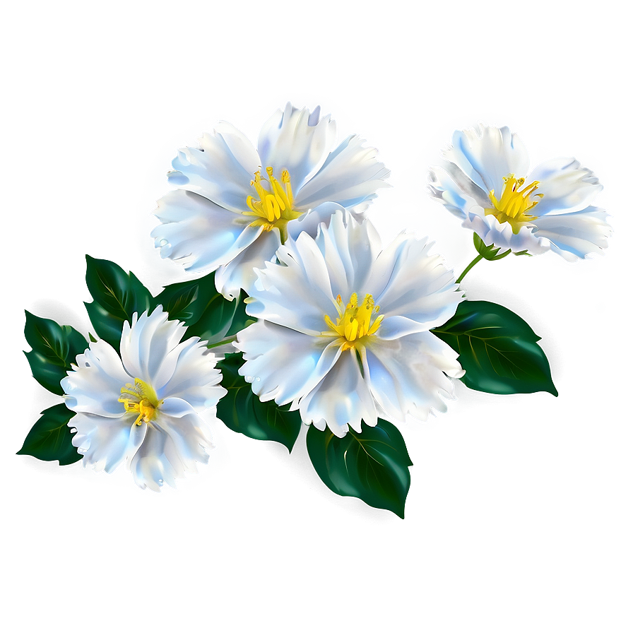 White Flower PNG bem87 PNG with transparent background