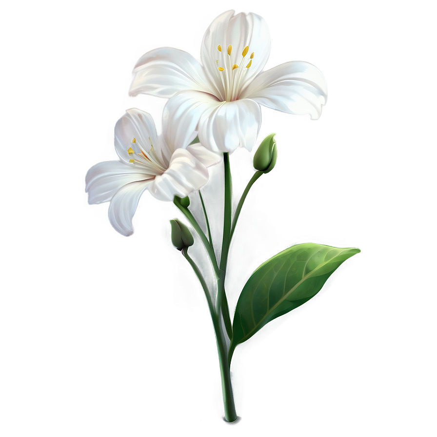 White Flower PNG sim42 PNG with transparent background