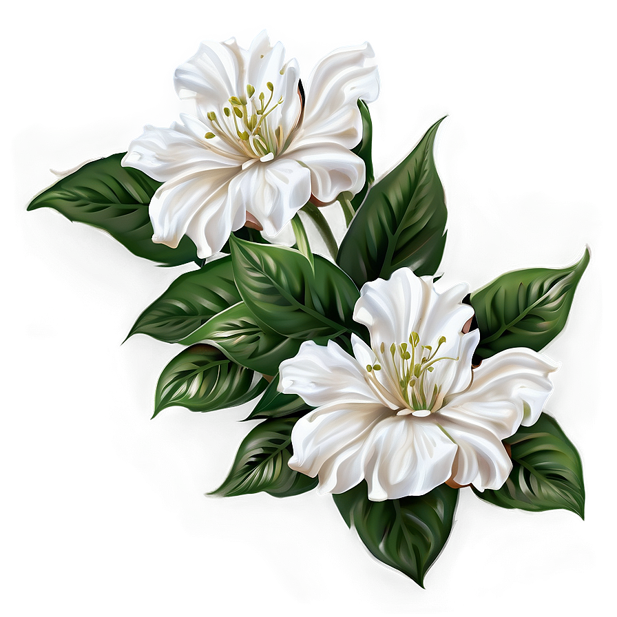 White Flowers Bouquet Png Luk14