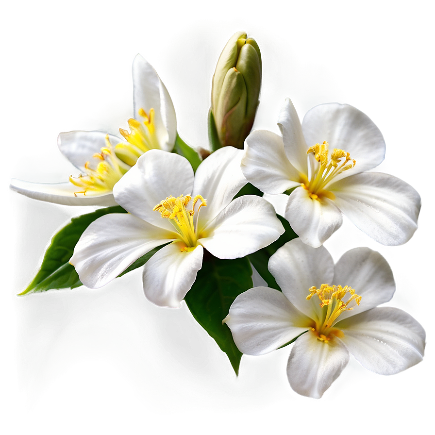 White Flowers Closeup Png 75