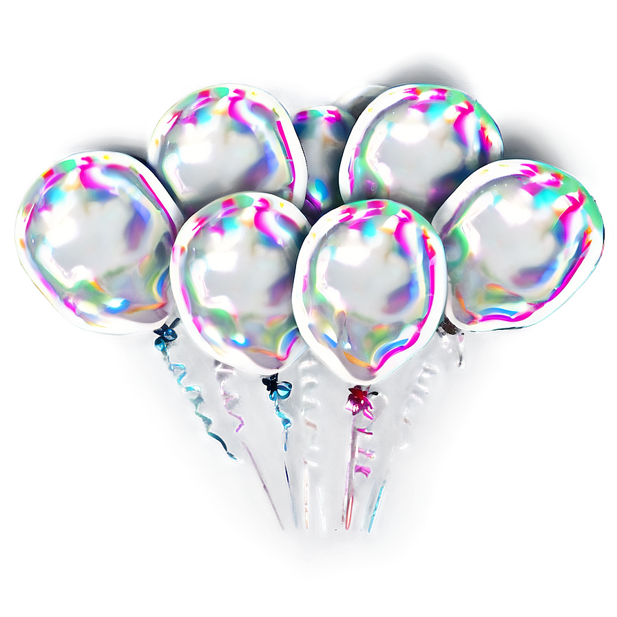 White Foil Balloons Png Gav18