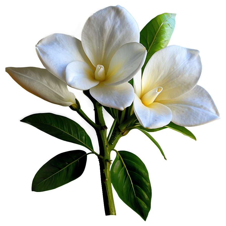 White Gardenia Flower Png Fet55