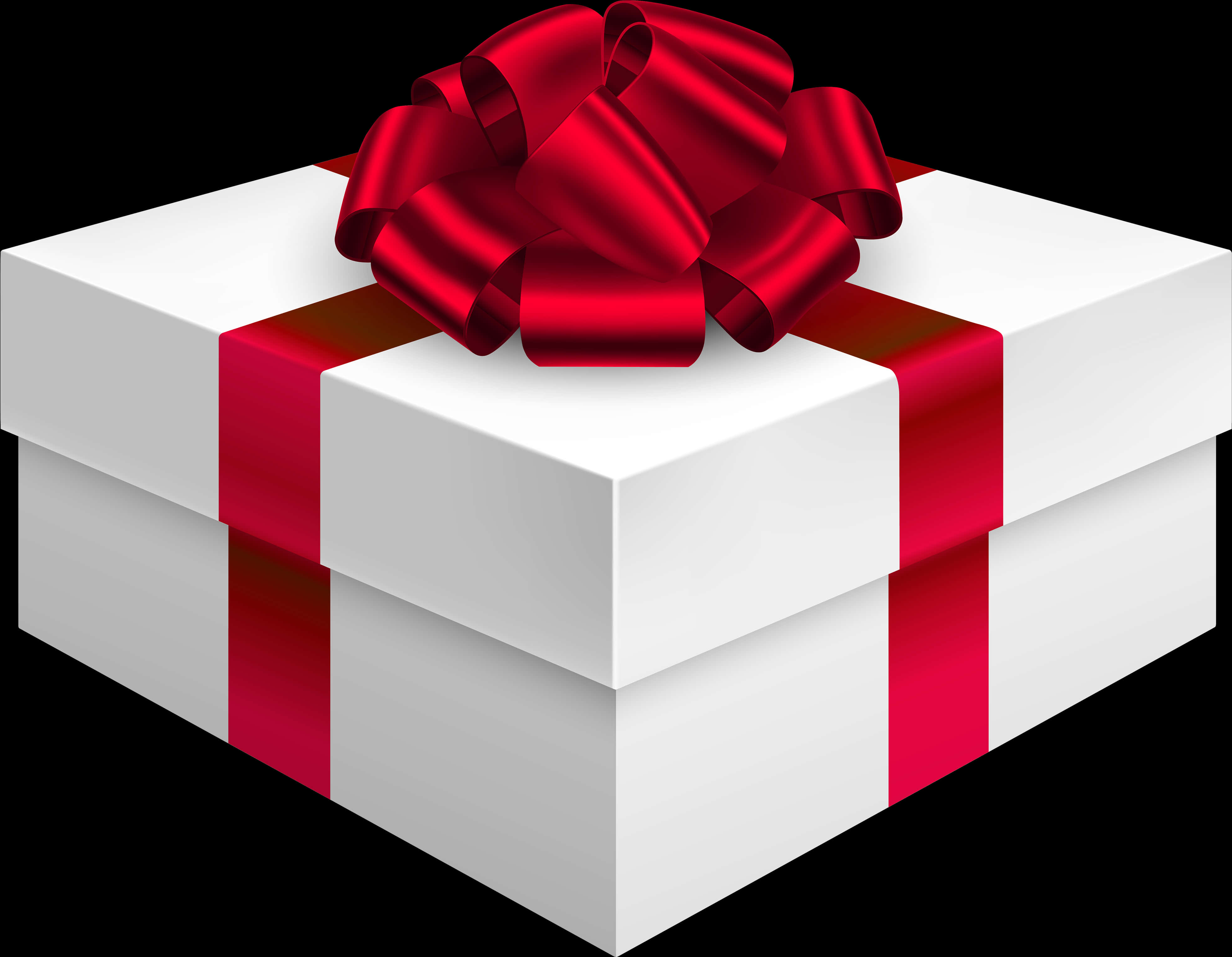 Gift Box With Bow In Red Png Clipart - Gift Box Png Transparent, Png Download PNG with transparent background