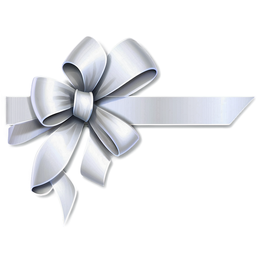 White Gift Ribbon Png 45