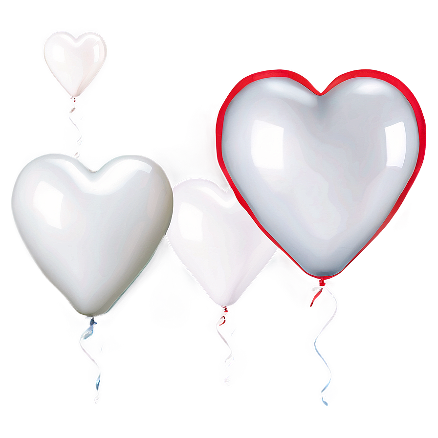 White Heart Balloon Png 78