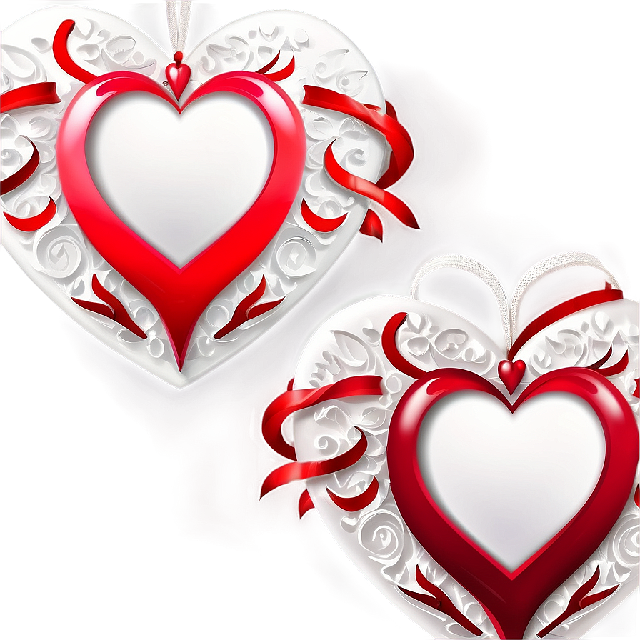 White Heart Decoration Png 05232024