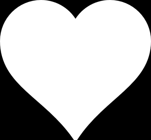 White Heart Icon Simple