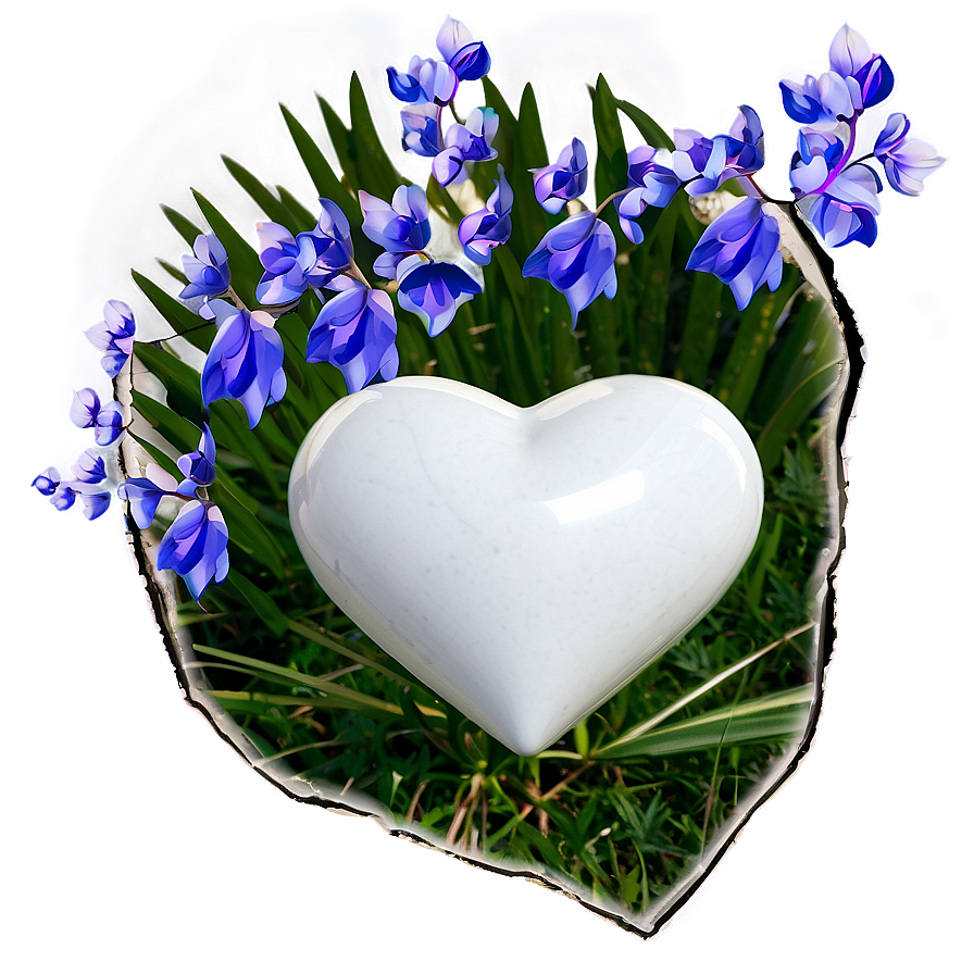 White Heart In Nature Png Kan77