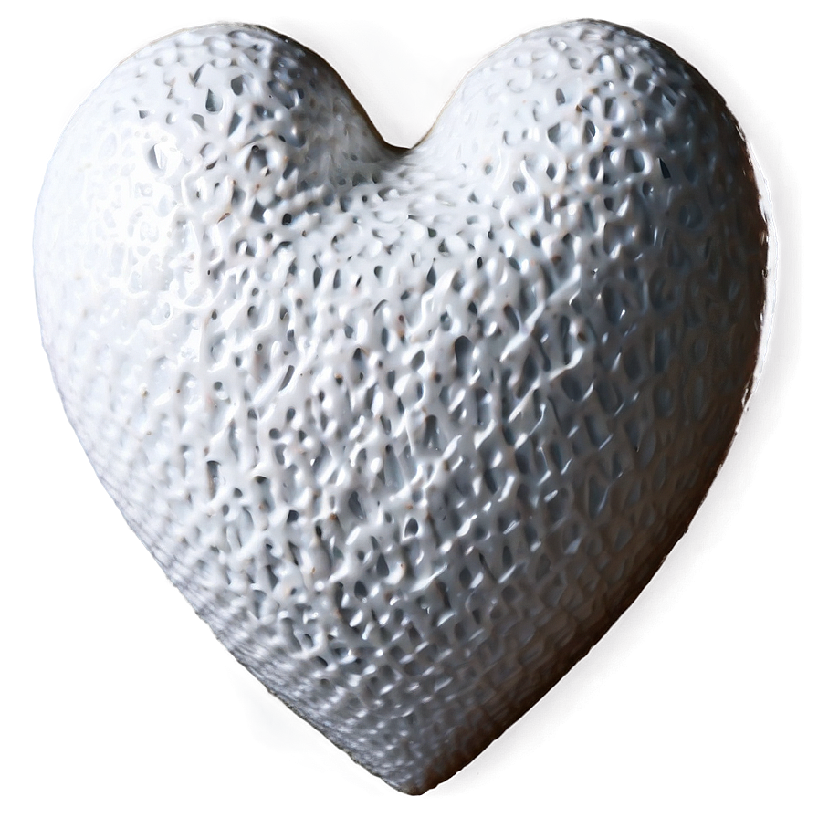 White Heart Shape Png 05232024