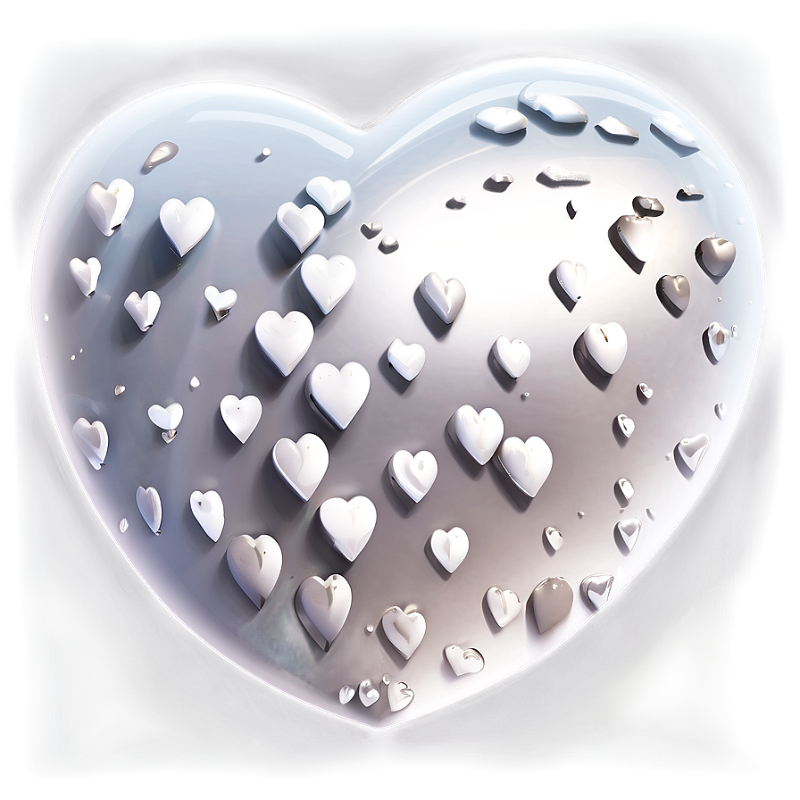 White Hearts Icon Png Rtj Image