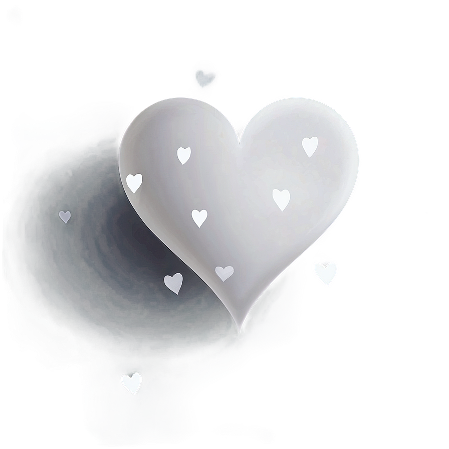 White Hearts Vector Png 06252024 Image