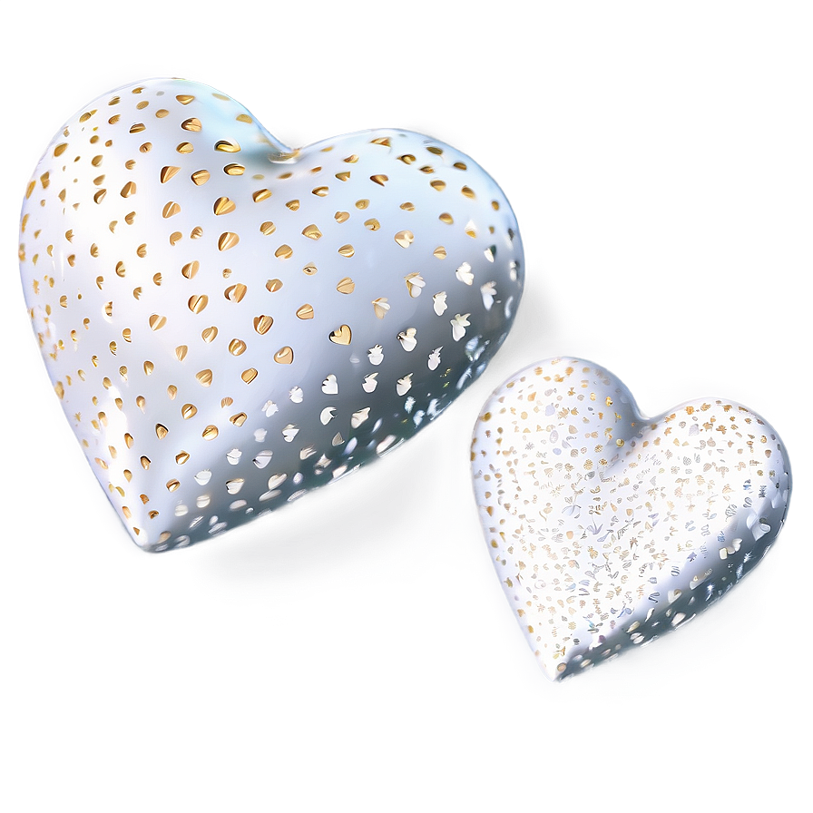 White Hearts With Sparkles Png Xbd59 Image