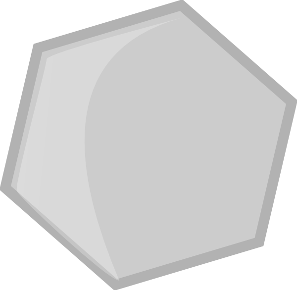 White Hexagon Graphic