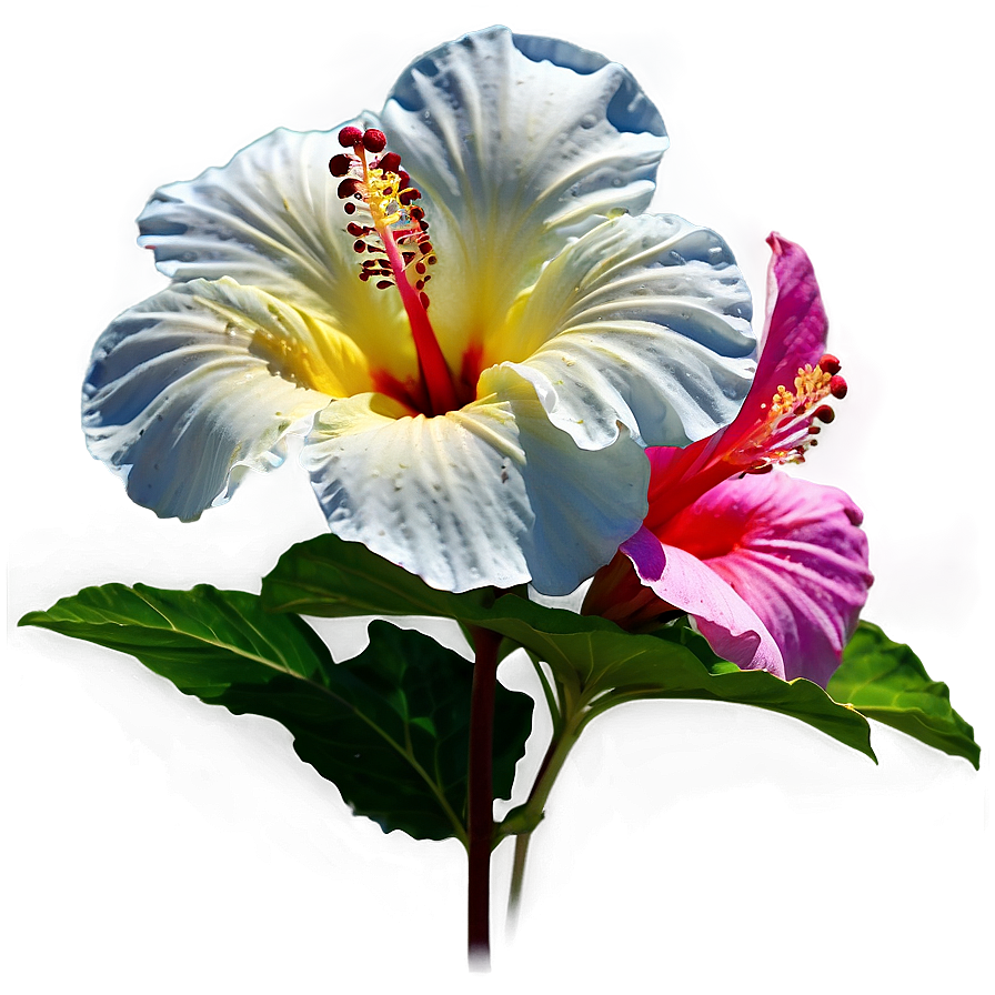 White Hibiscus Flower Png Mke90