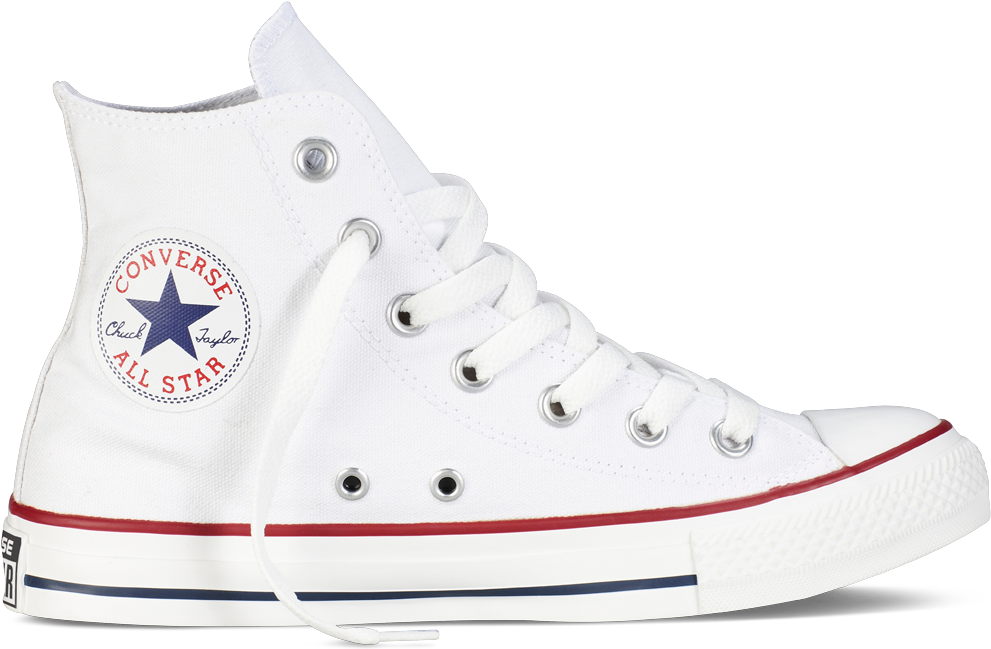 White High Top Converse Transparent, HD Png Download PNG with transparent background