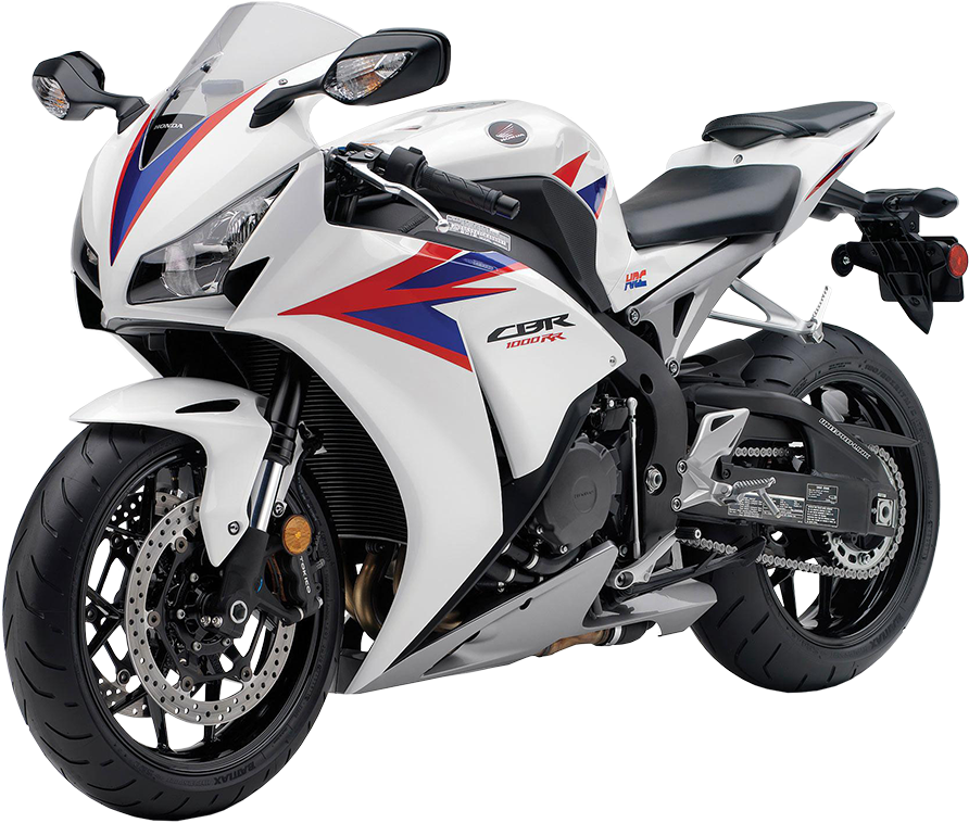 White Honda C B R Sportbike