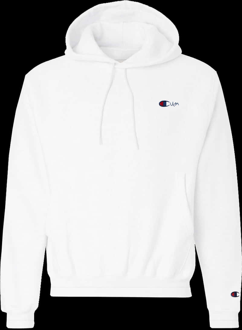 White Hoodiewith Logo