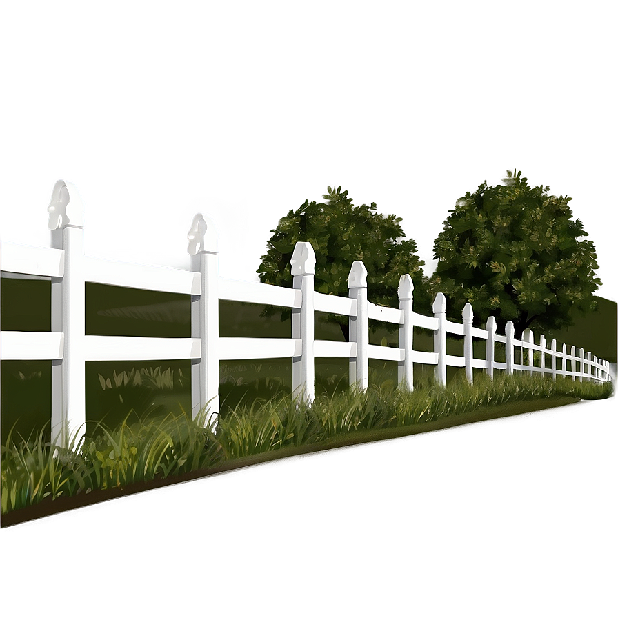 White Horse Fence Design Png Pys