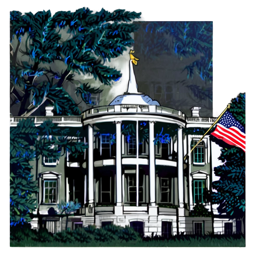 White House Washington D.C. PNG qae23 PNG with transparent background