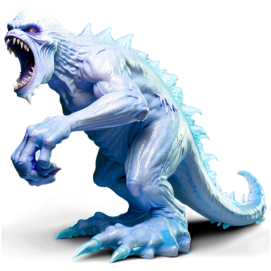 White Ice Monster Fantasy Png Ebc