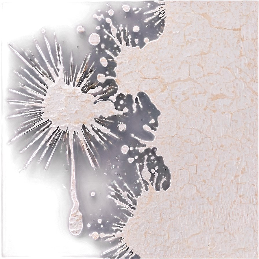 White Ink Splatter On Canvas Png 89