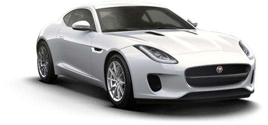 White Jaguar F Type Coupe Sports Car