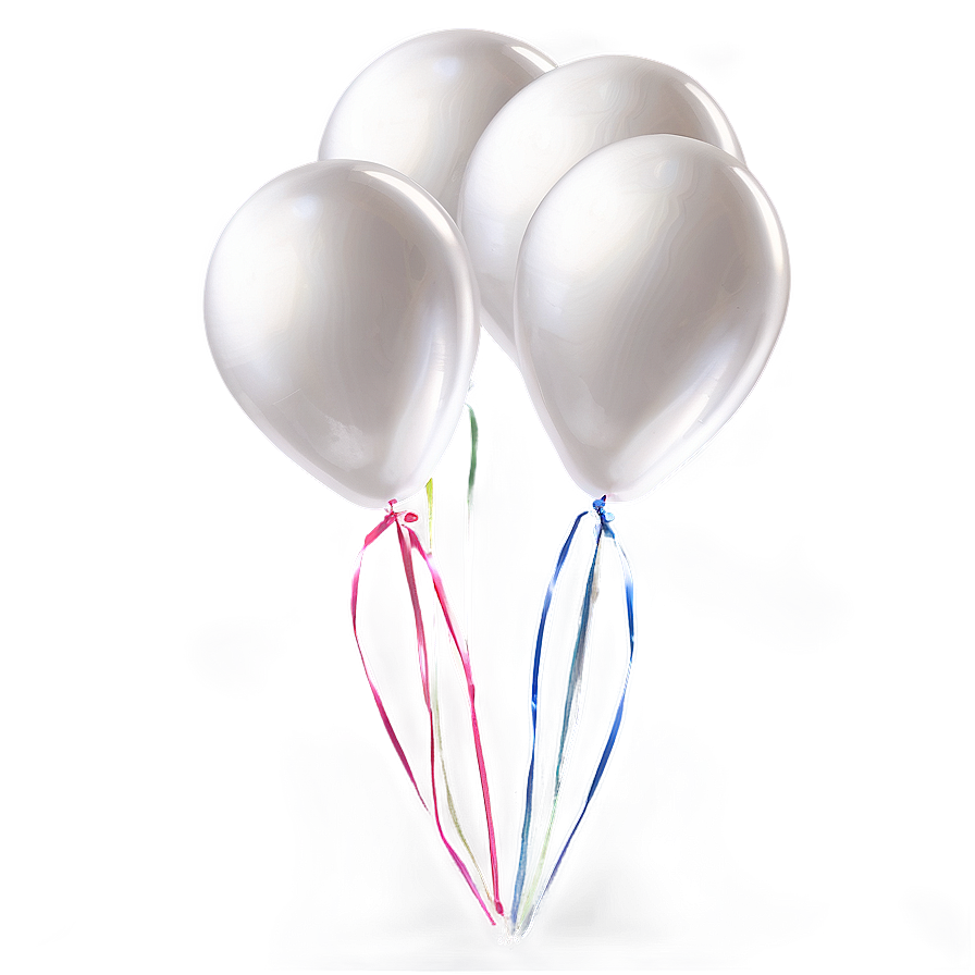 White Latex Balloons Png Ixm45