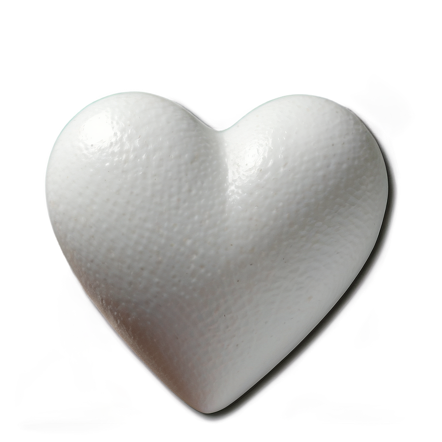 White Love Heart Png Uxi