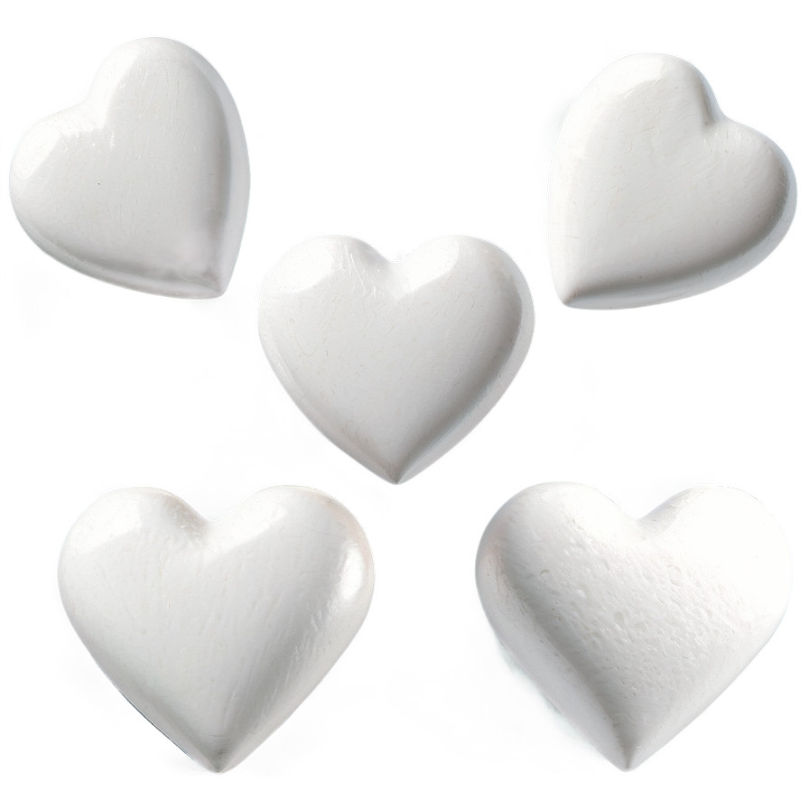 White Love Hearts Png Bcr