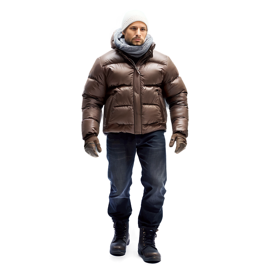 White Man In Winter Clothes Png 8