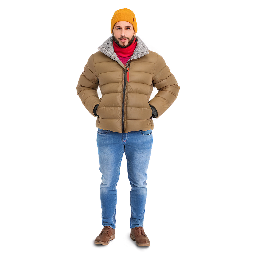 White Man In Winter Clothes Png Abw