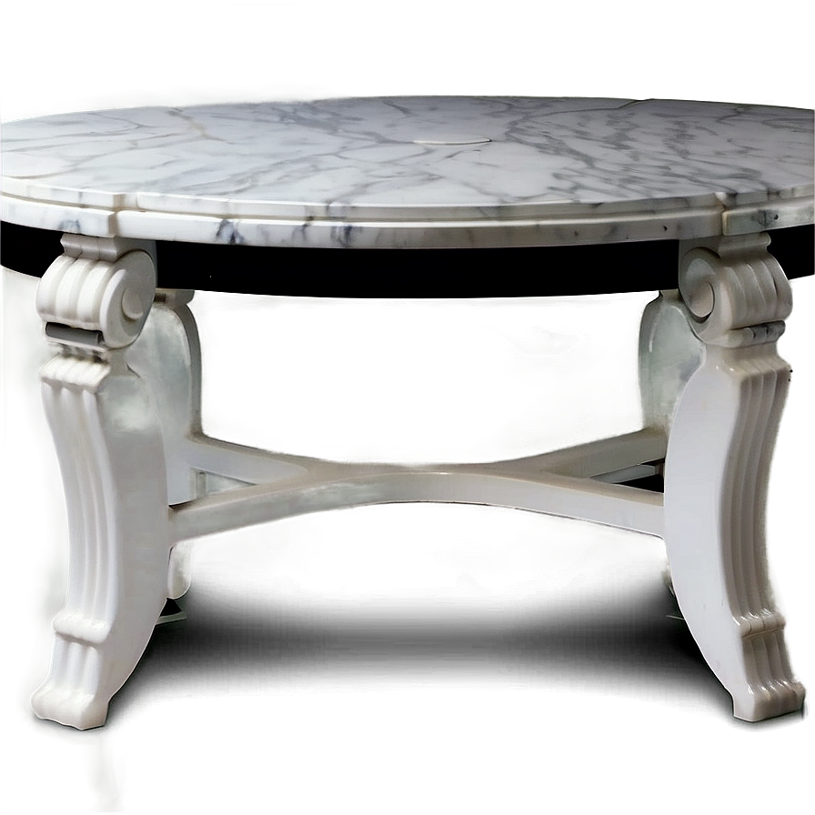 White Marble Table Png 06122024