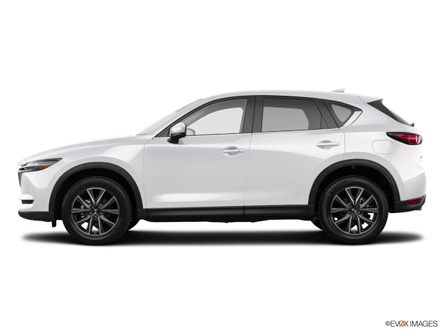 White Mazda C X5 Side View