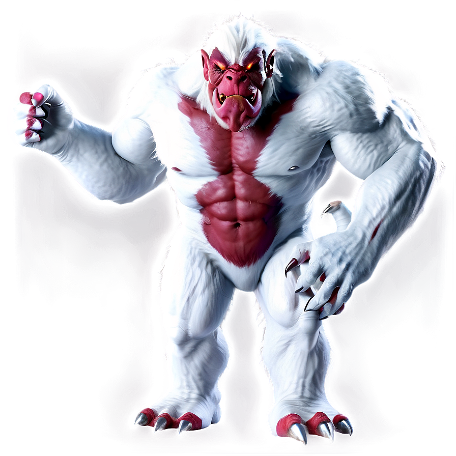 White Monster For Game Png Gqc2