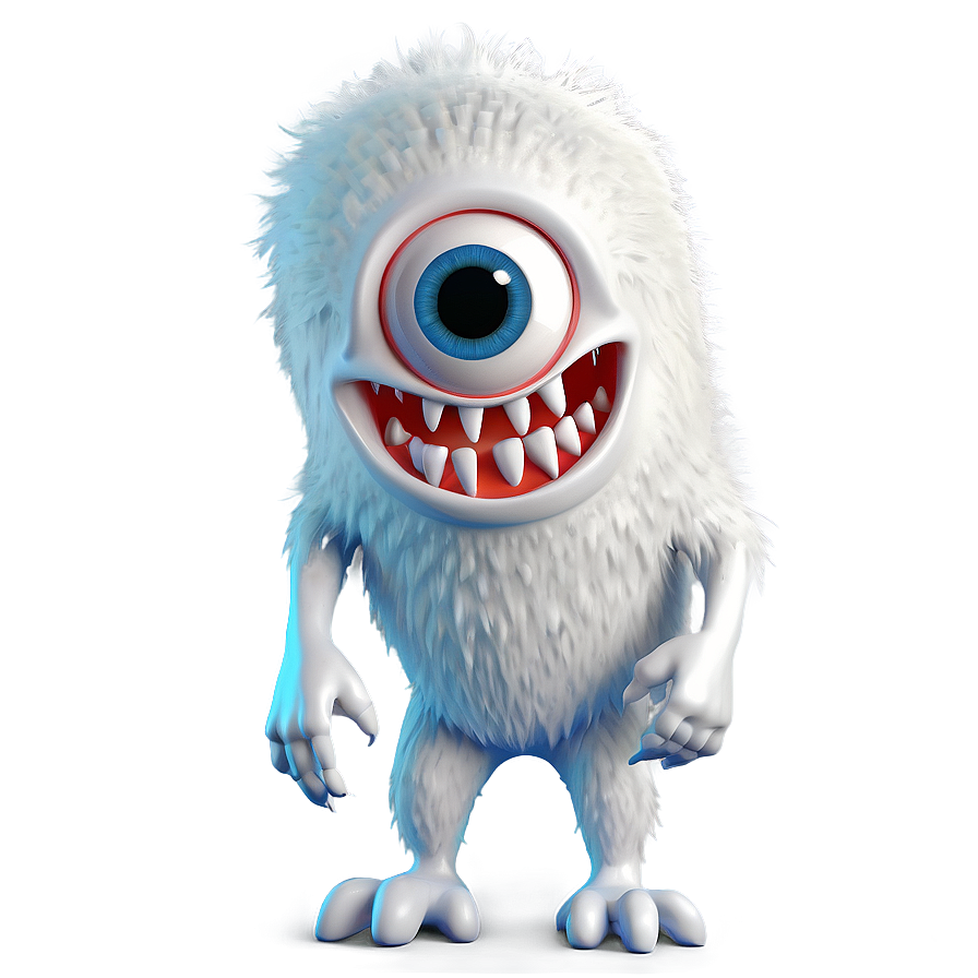 White Monster For Kids Png Fwj