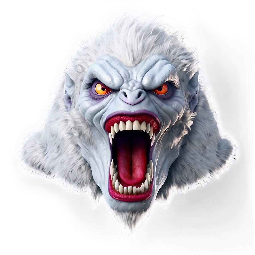 White Monster For Logo Png Hfe